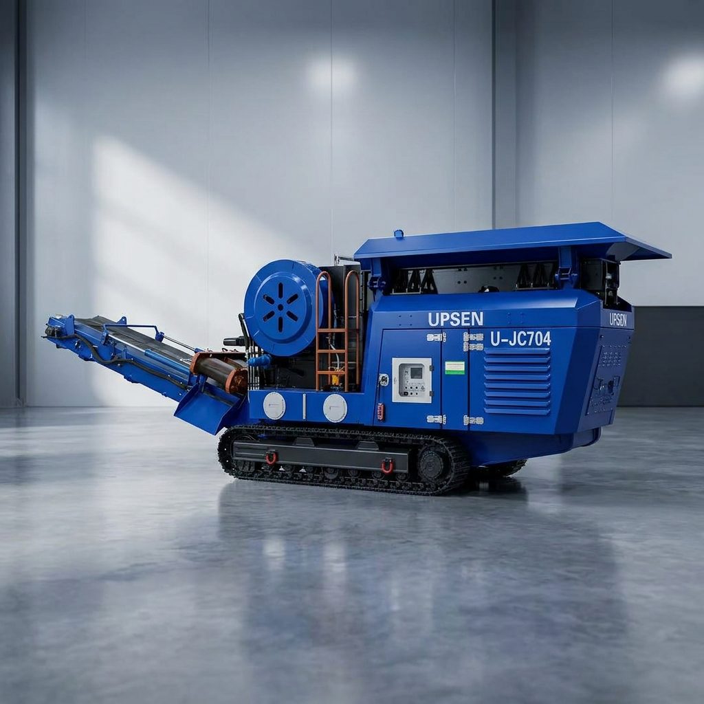UJC704 compact tracked jaw crusher for demolition