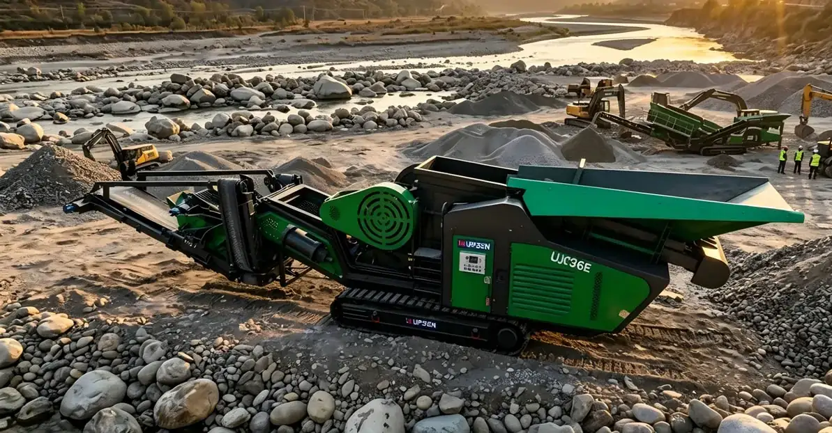 UJC96E tracked mobile jaw crusher