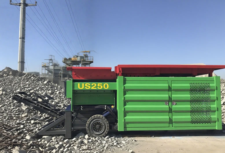 US250doubleshaftwasteshredder